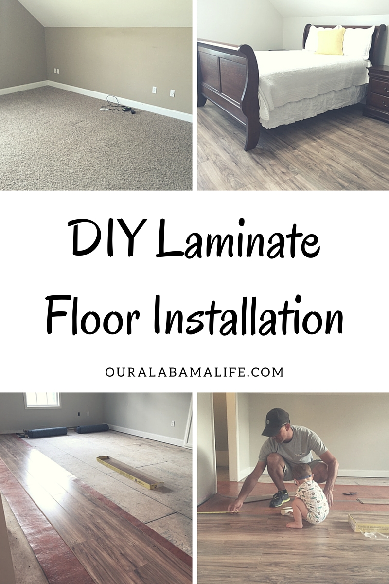 DIY Laminate Floor Installation - Our Alabama Life (683 x 1024 Pixel)